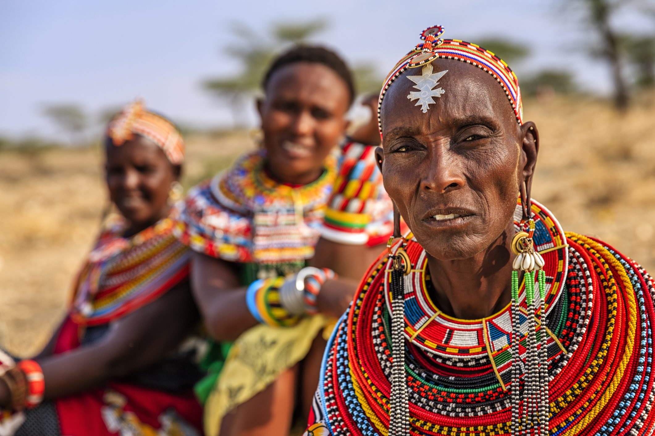 African women from Samburu tribe, Kenya, Africa