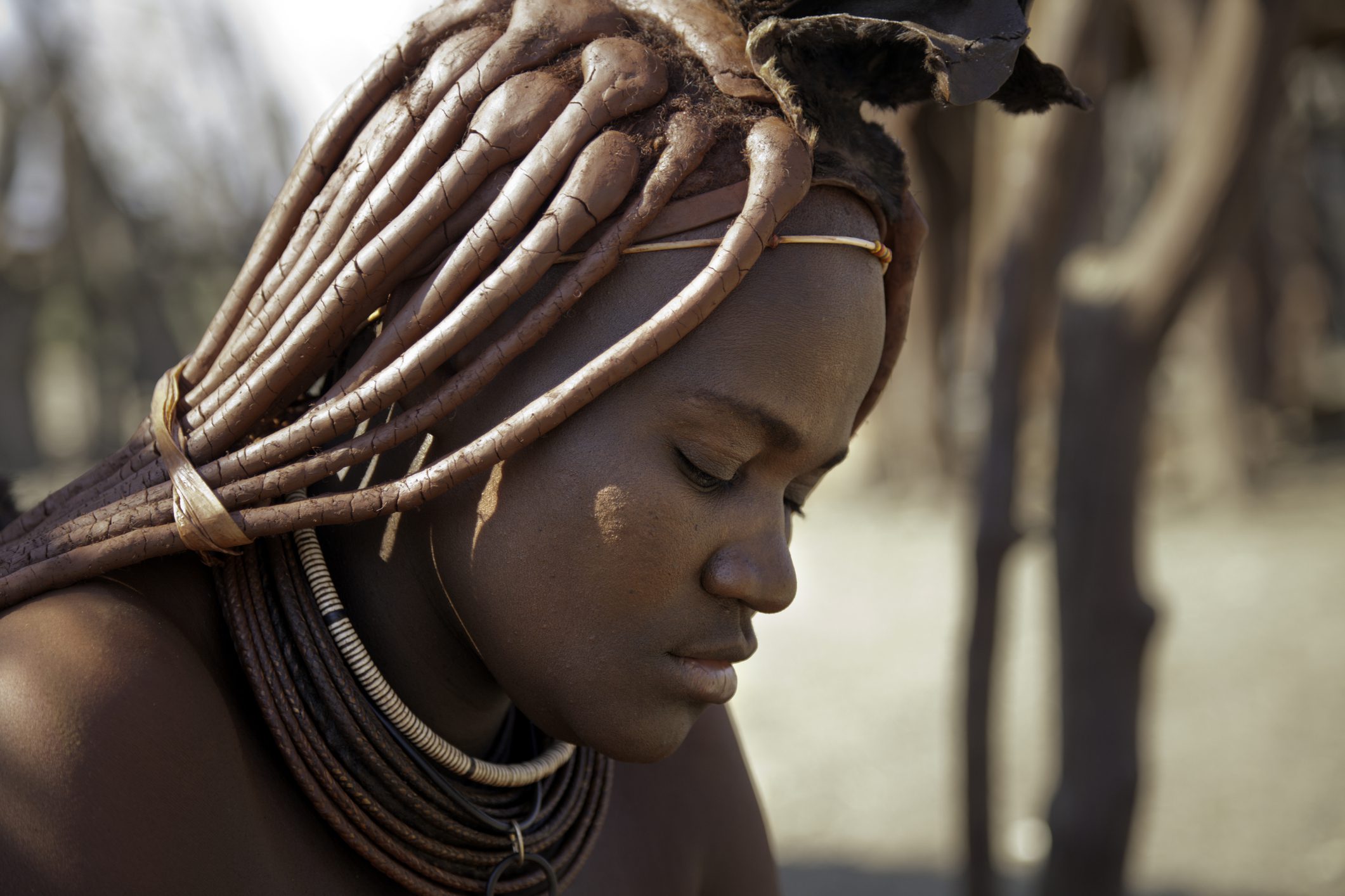 Beautiful Himba woman in Namibia