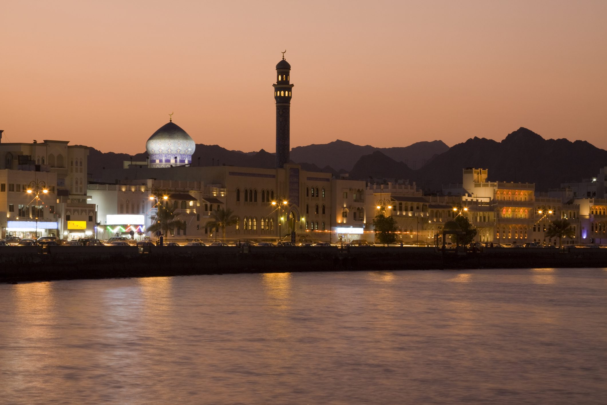 Sunset in Muscat, Oman.