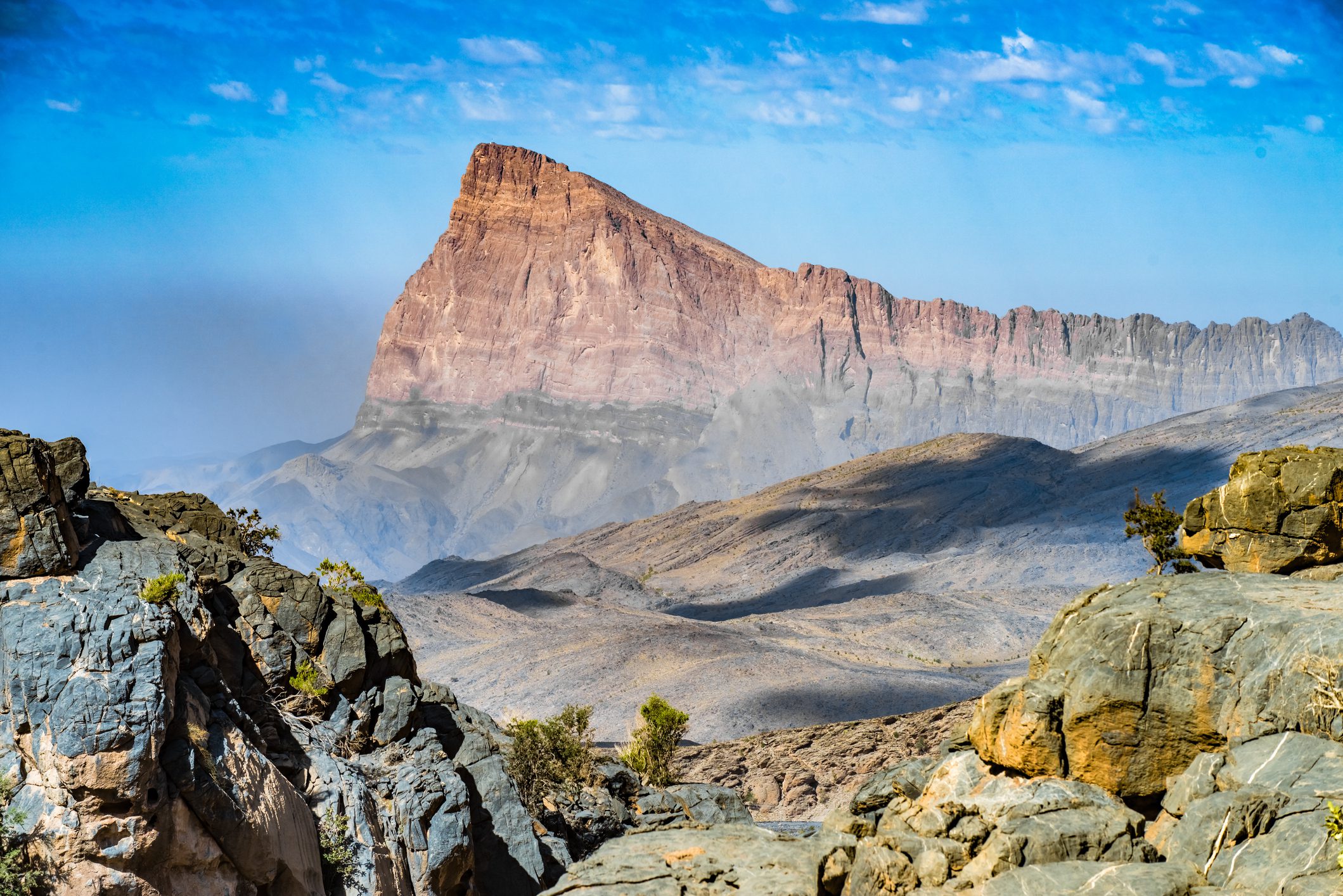 Mountain road to Jebel Shams, Sultanate of Oman