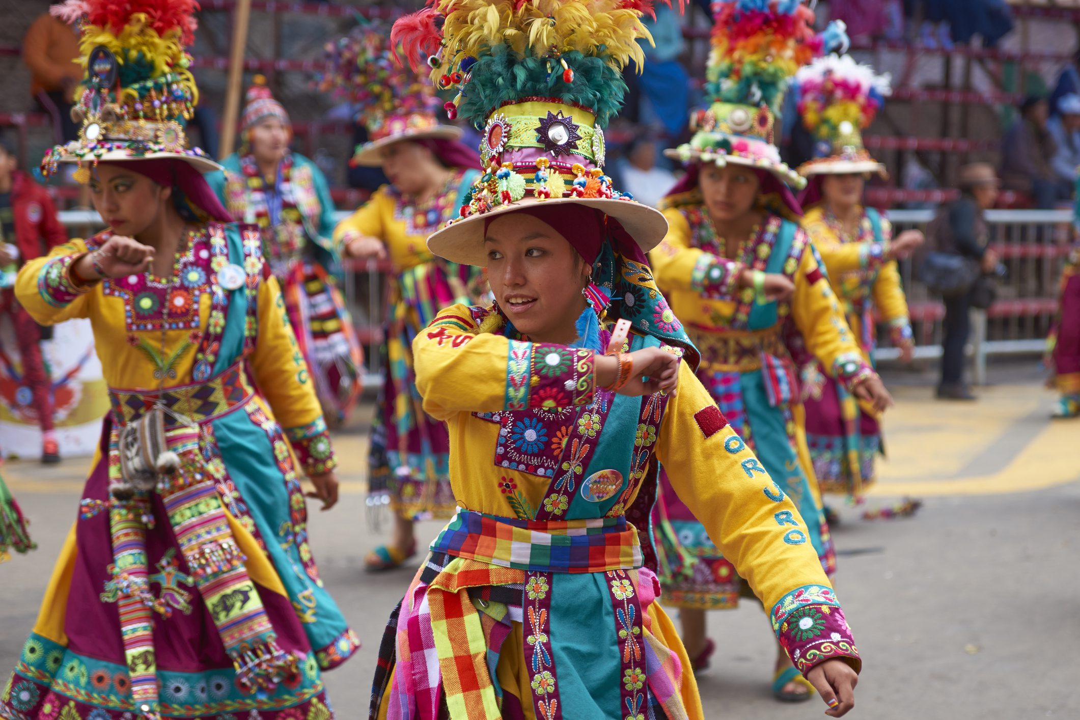 Tinkus Dance Group at the Oruro Carnival